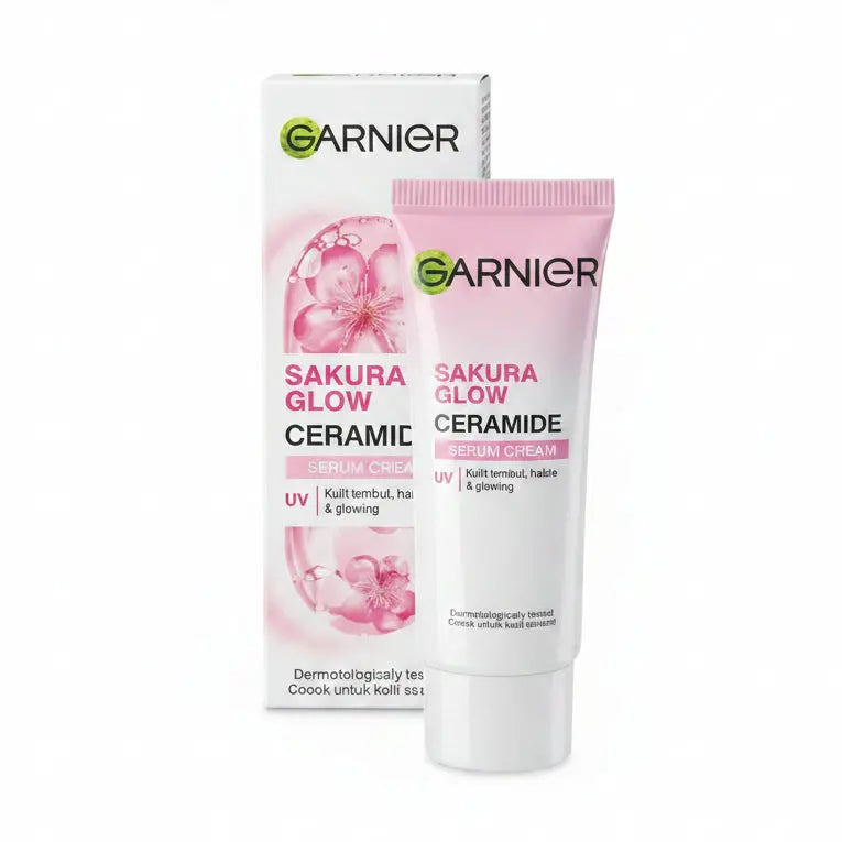 Garnier Sakura Glow Ceramide Serum Day Cream UV Trendy
