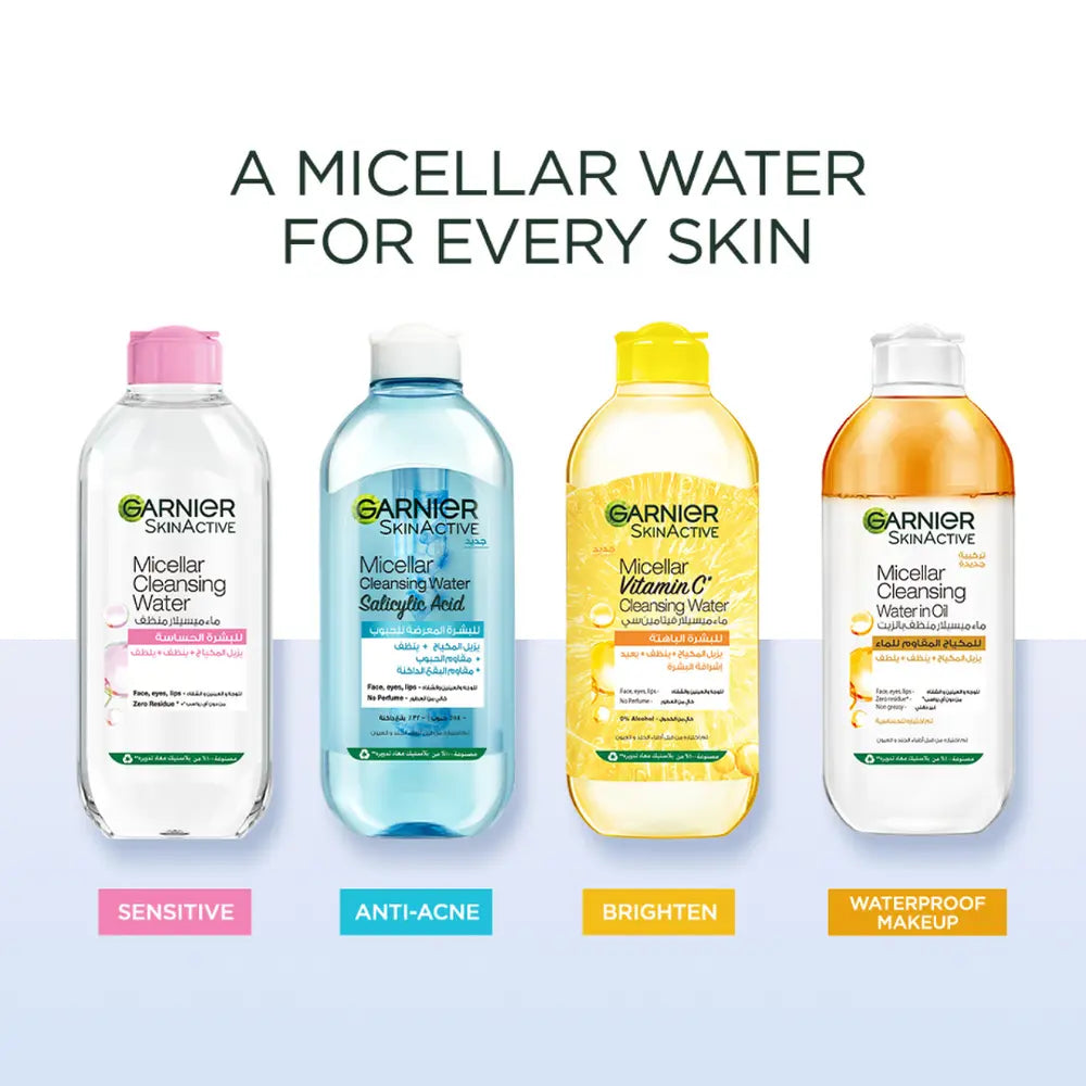 Garnier Micellar Water Facial Cleanser and Makeup Remover Trendy
