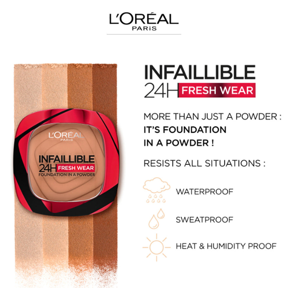 L'Oréal Paris Infallible 24H Fresh Wear Foundation in a Powder